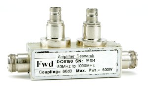 AR DC-6180 Dual Directional Coupler 80MHz-1GHz, 600W