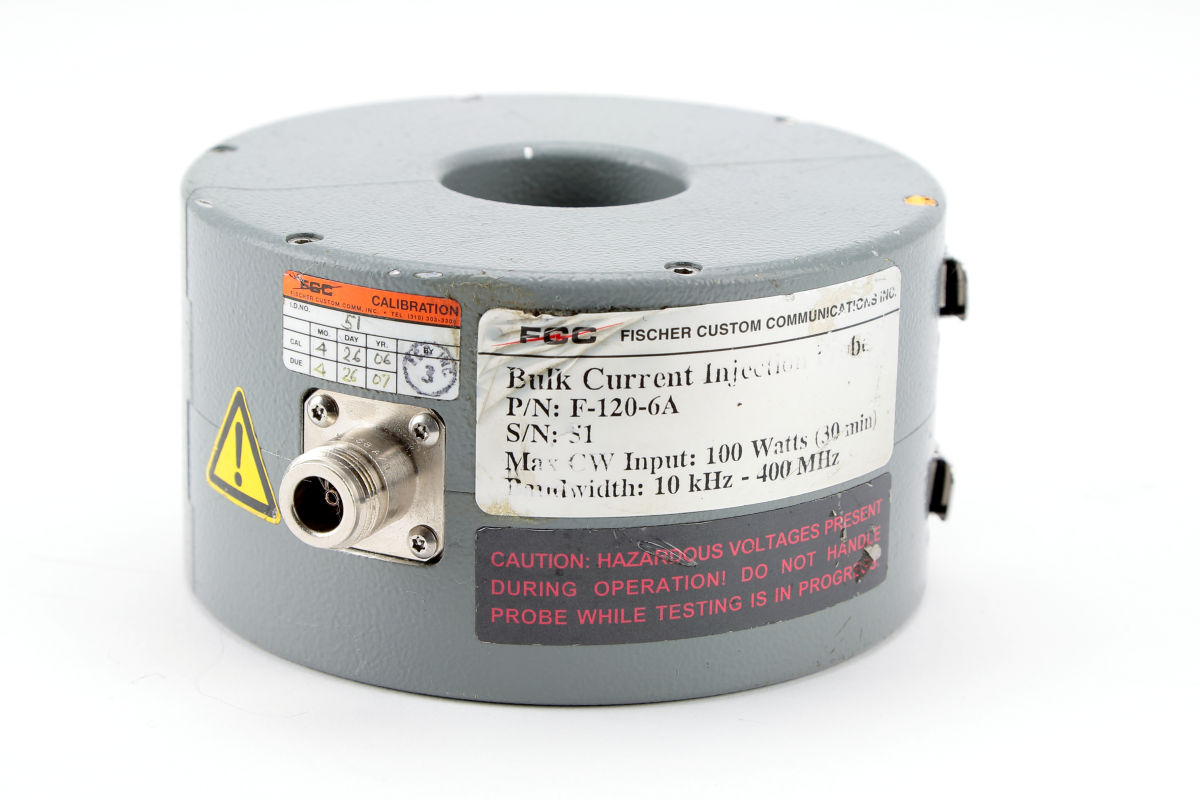 Fischer F-120-6A Bulk Current Injection Probe