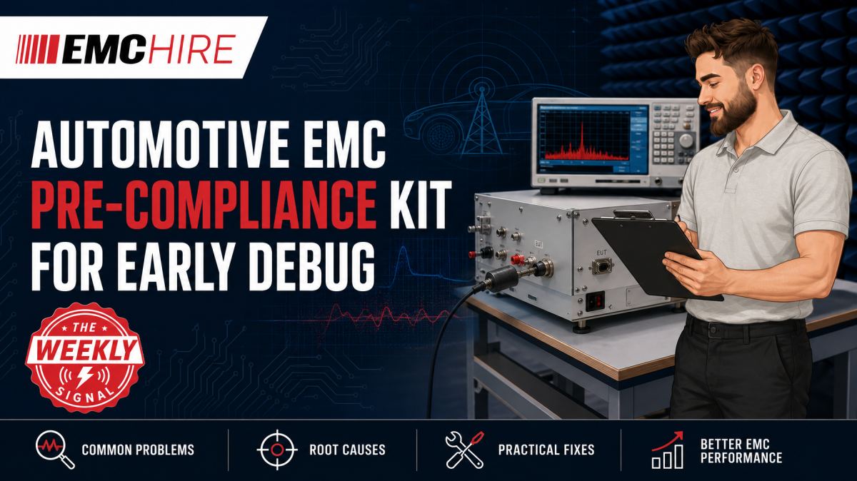 Automotive EMC pre-compliance kit for early debug