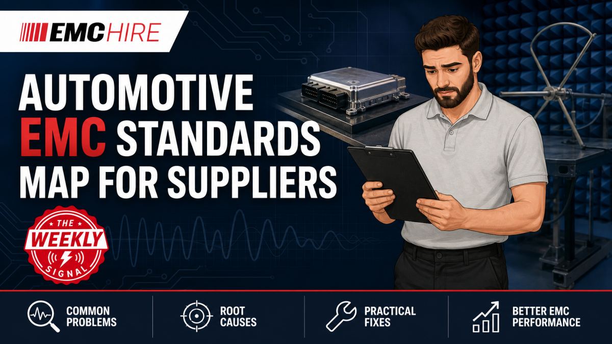 Automotive EMC standards map for suppliers
