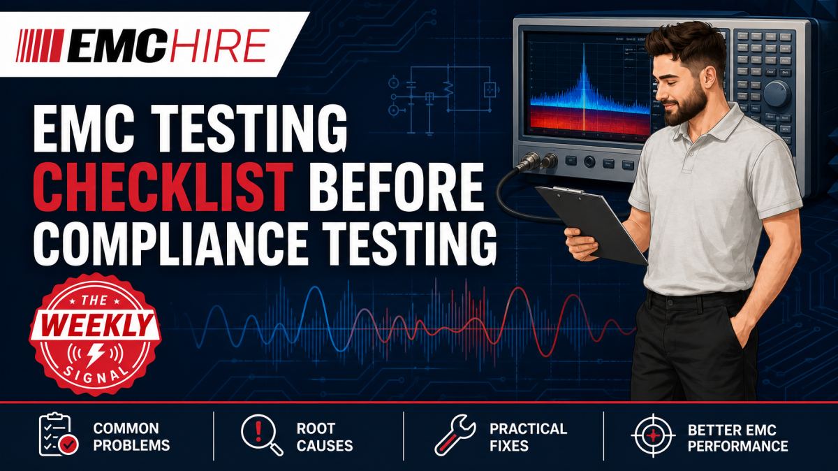 EMC testing checklist before compliance testing