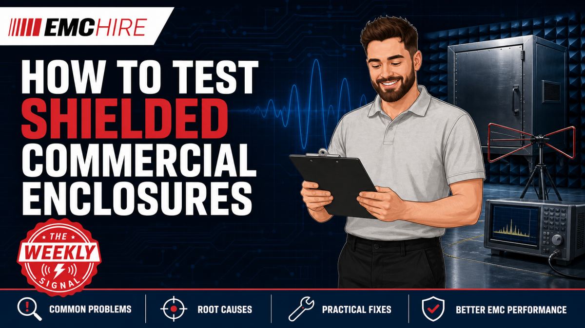 How to test shielded commercial enclosures