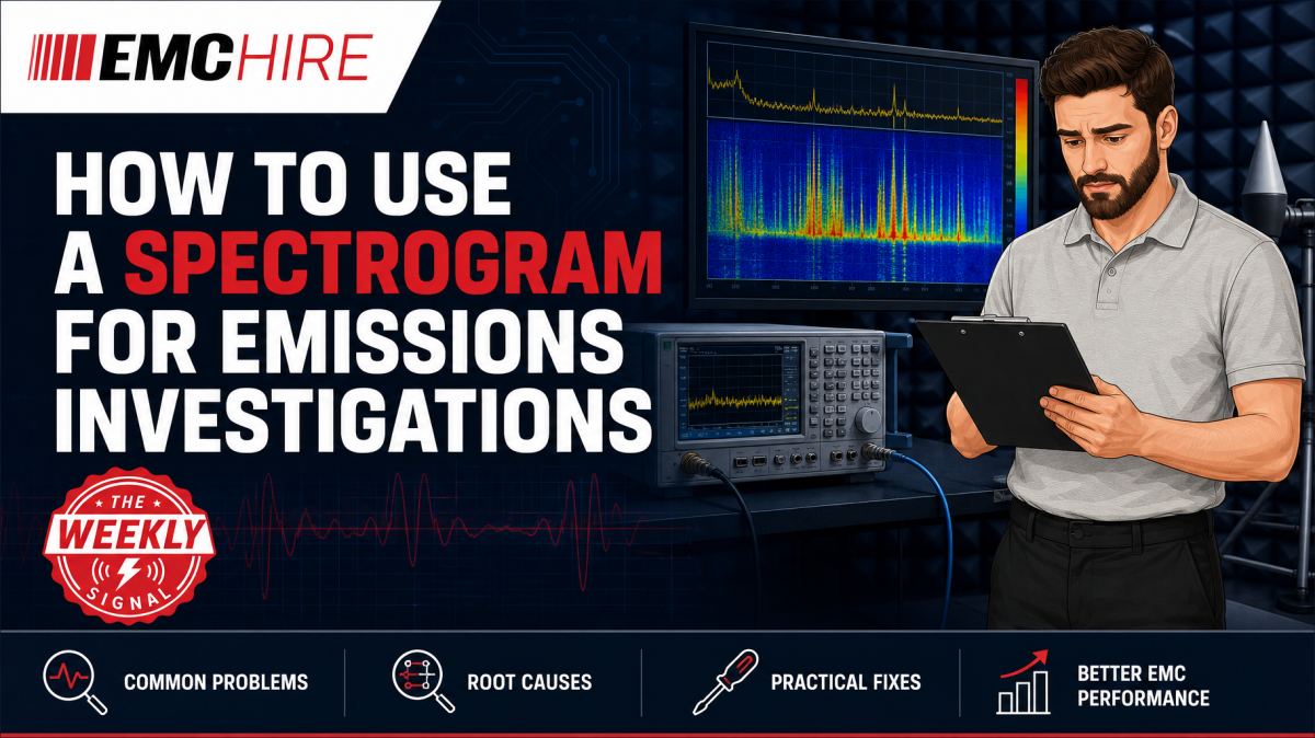 How to use a spectrogram for emissions investigations 
