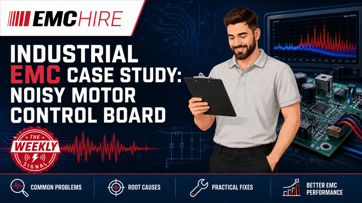 Industrial EMC case study: noisy motor control board