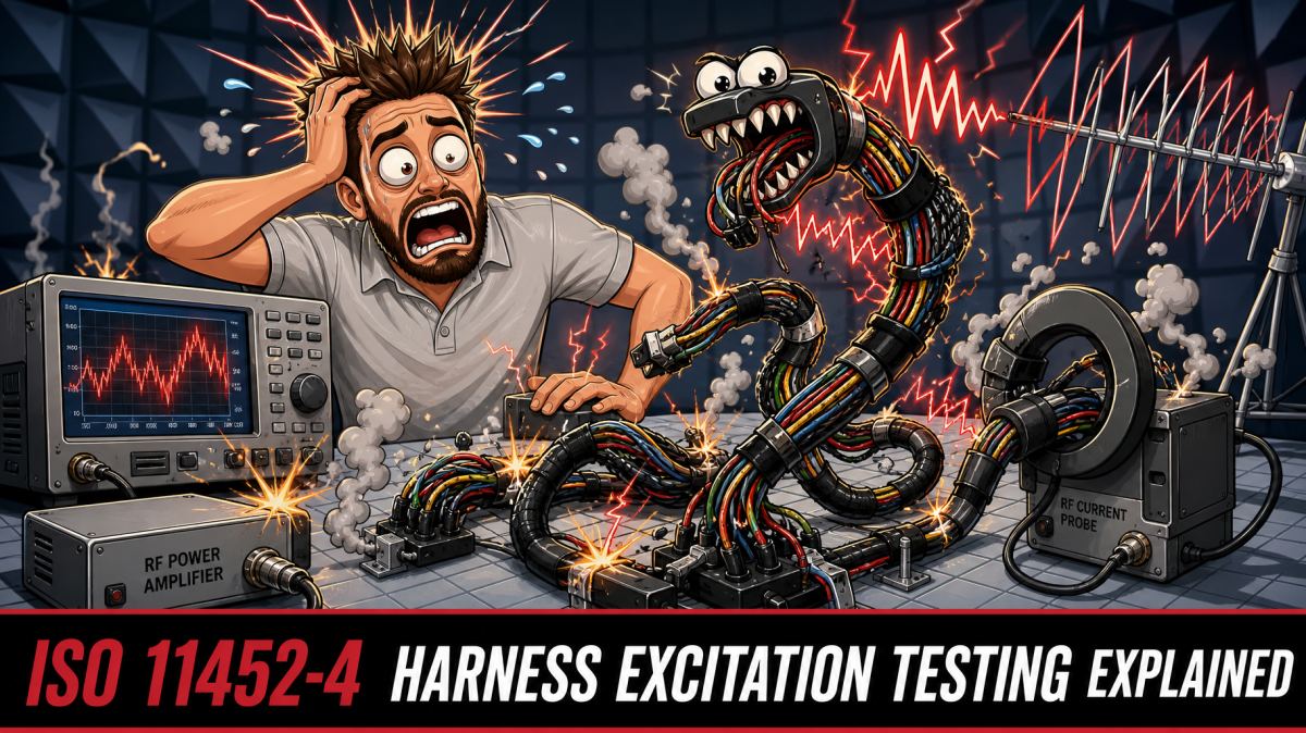ISO 11452-4 harness excitation testing explained