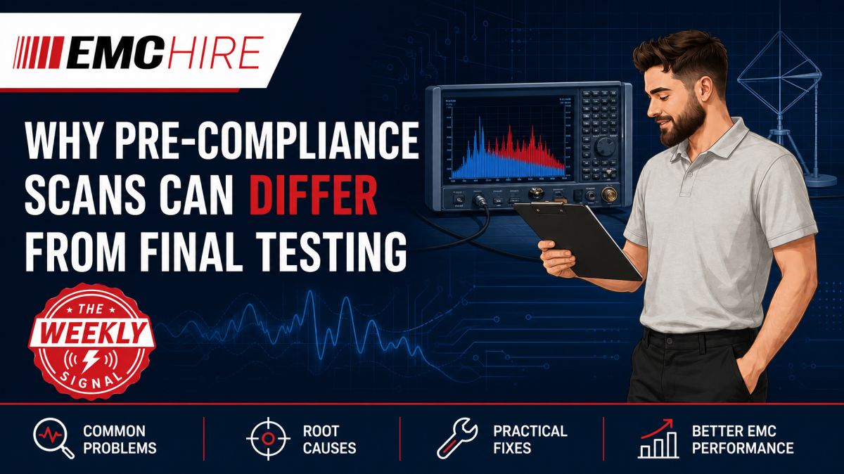 Why pre-compliance scans can differ from final testing