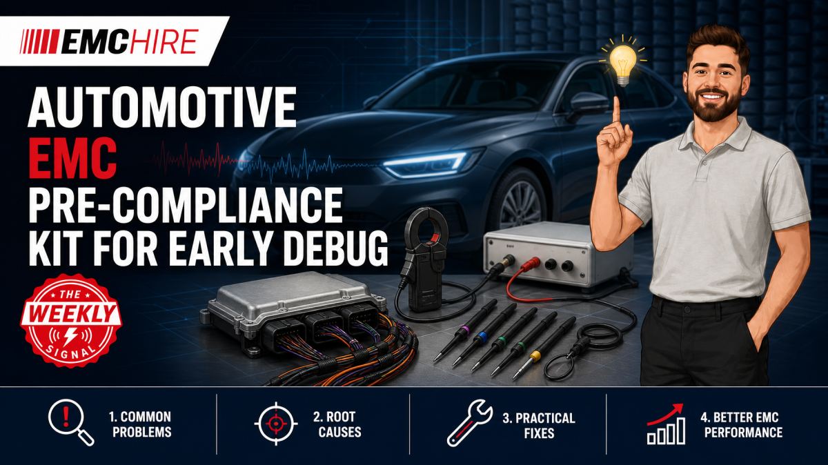 Automotive EMC pre-compliance kit for early debug