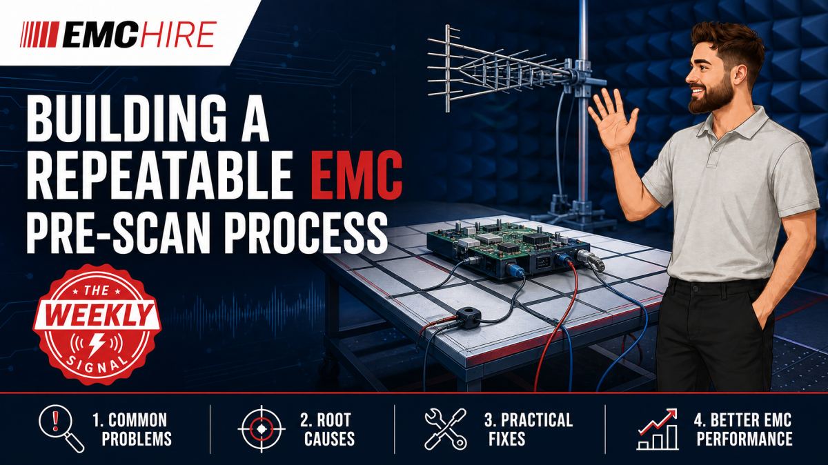 Building a repeatable EMC pre-scan process