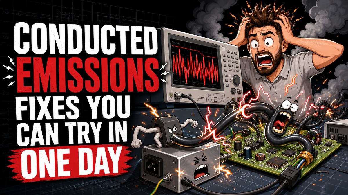 Conducted emissions fixes you can try in one day