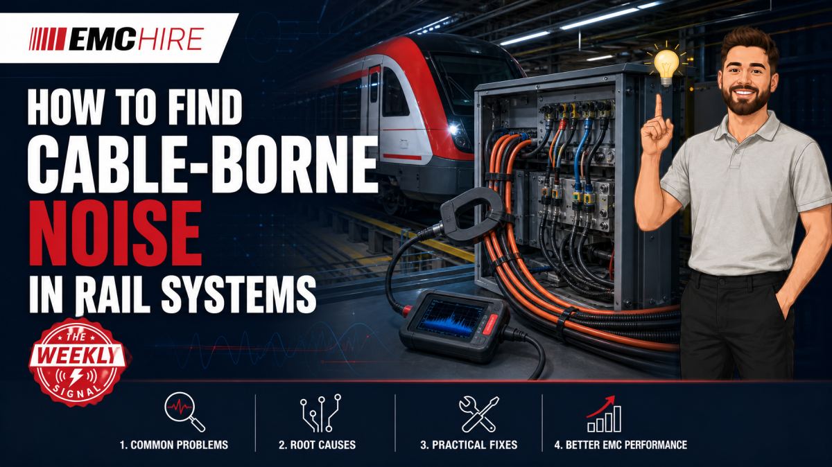How to find cable-borne noise in rail systems