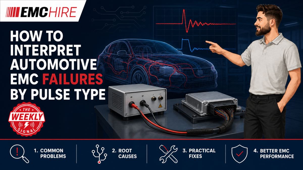 How to interpret automotive EMC failures by pulse type