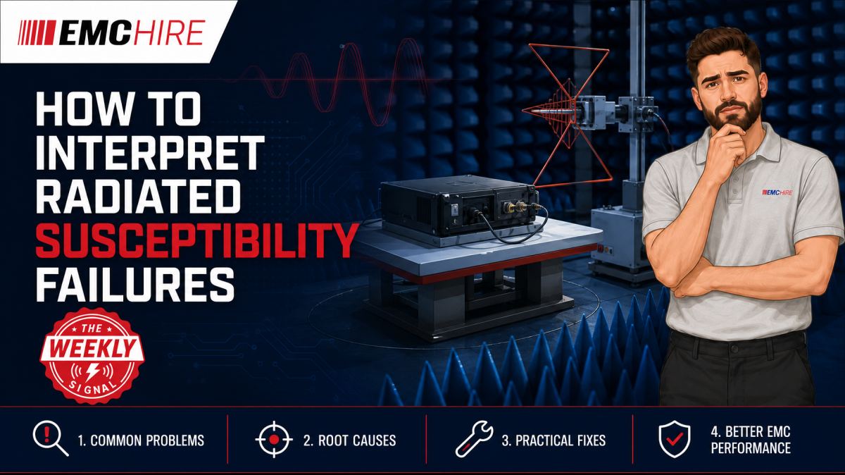 How to interpret radiated susceptibility failures