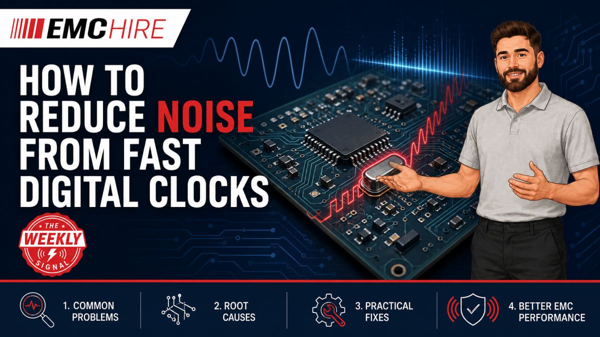 How to reduce noise from fast digital clocks