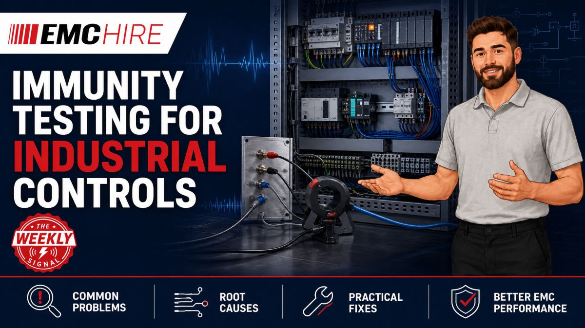 Immunity testing for industrial controls