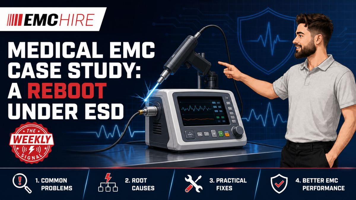 Medical EMC case study: a reboot under ESD