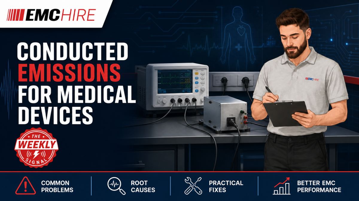 Conducted emissions for medical devices