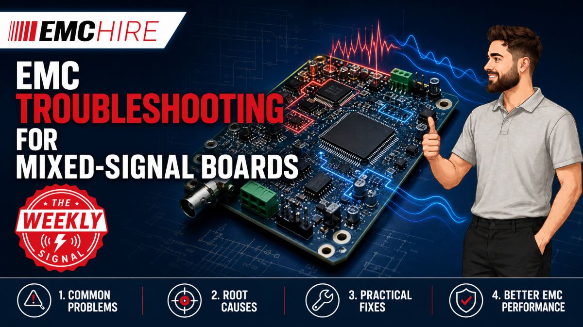 EMC troubleshooting for mixed-signal boards