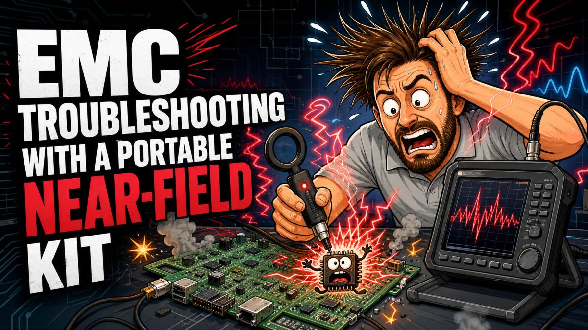 EMC troubleshooting with a portable near-field kit