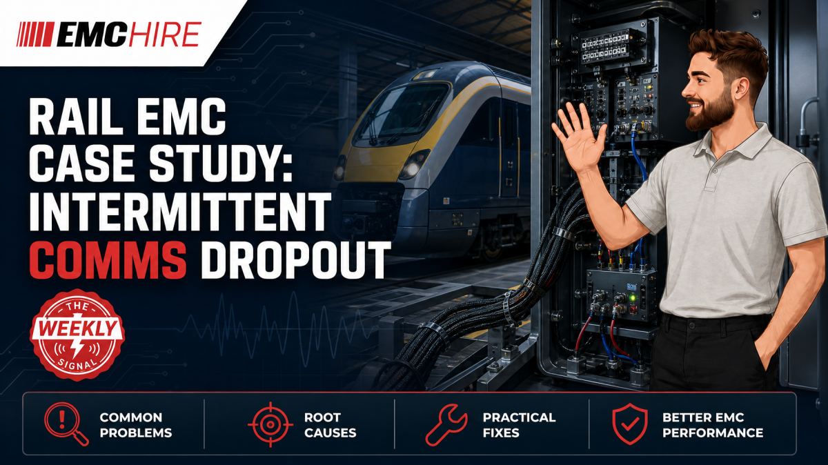 Rail EMC case study: intermittent comms dropout