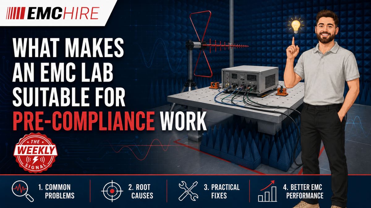 What makes an EMC lab suitable for pre-compliance work