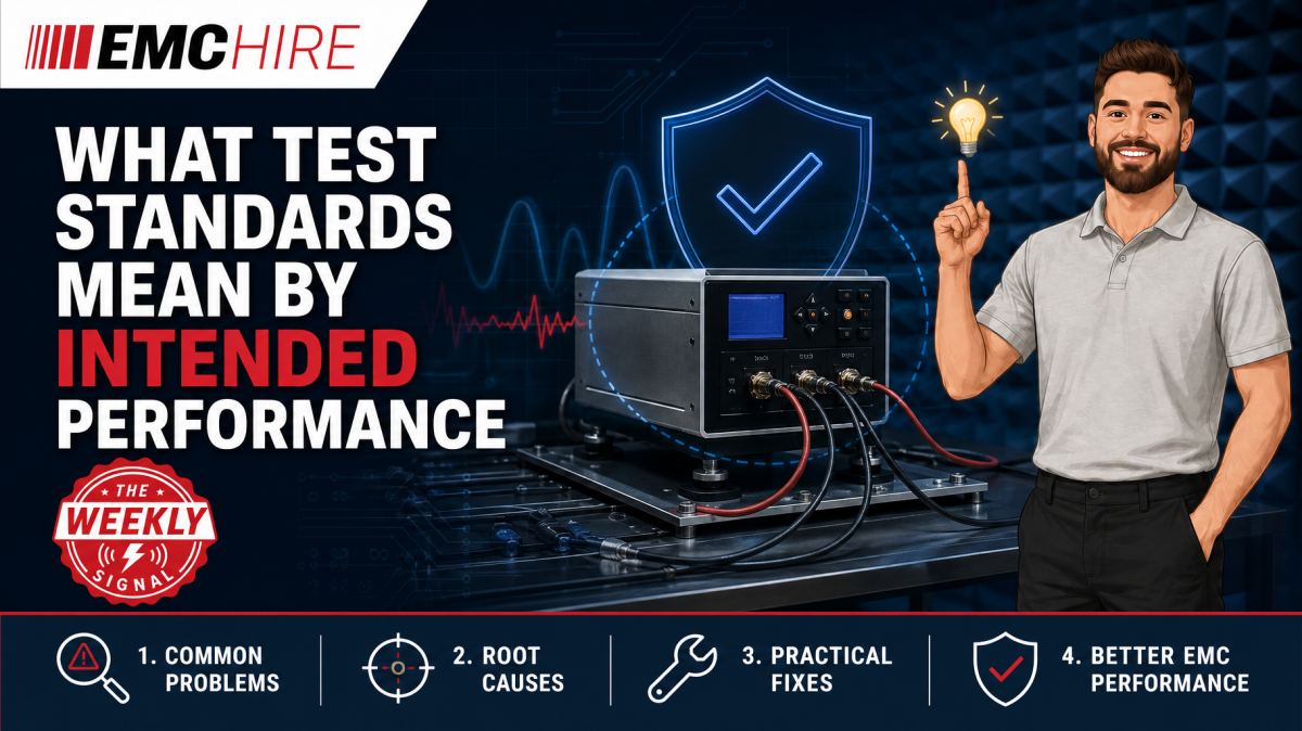 What test standards mean by intended performance