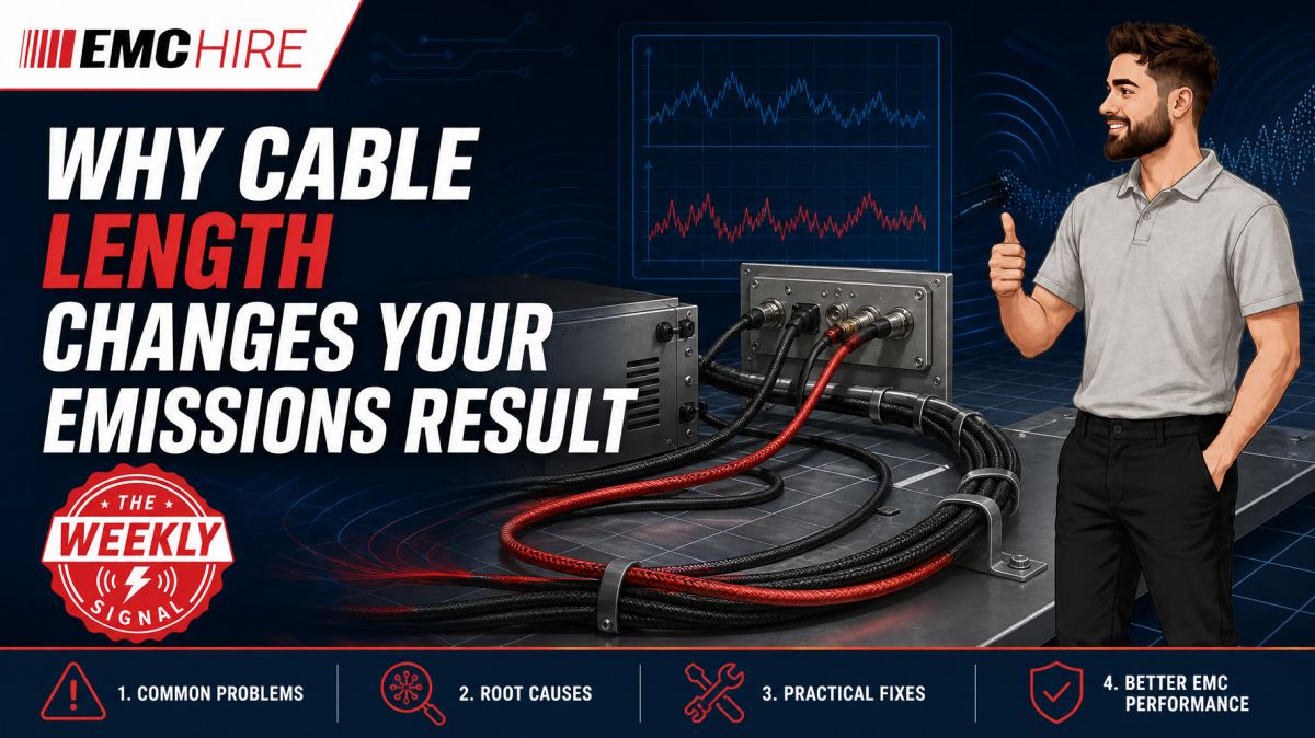 Why cable length changes your emissions result
